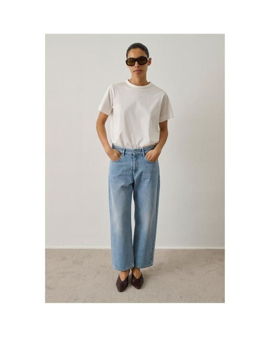 Soeur Blue Short Sleeve Blouse