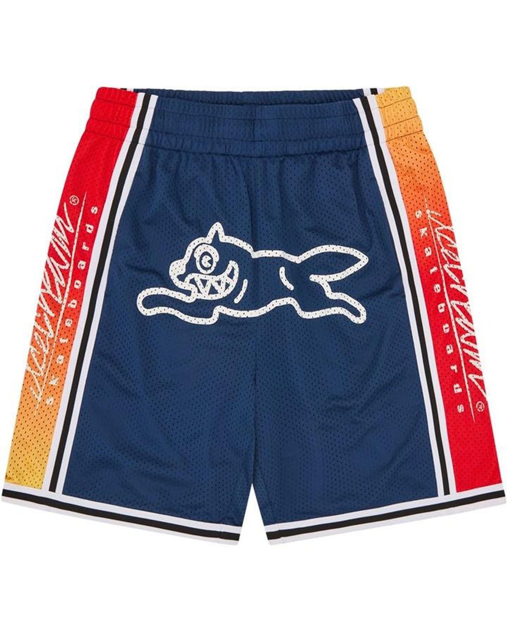 ICECREAM Blue Basketball Woven Tracksuit Shorts for men