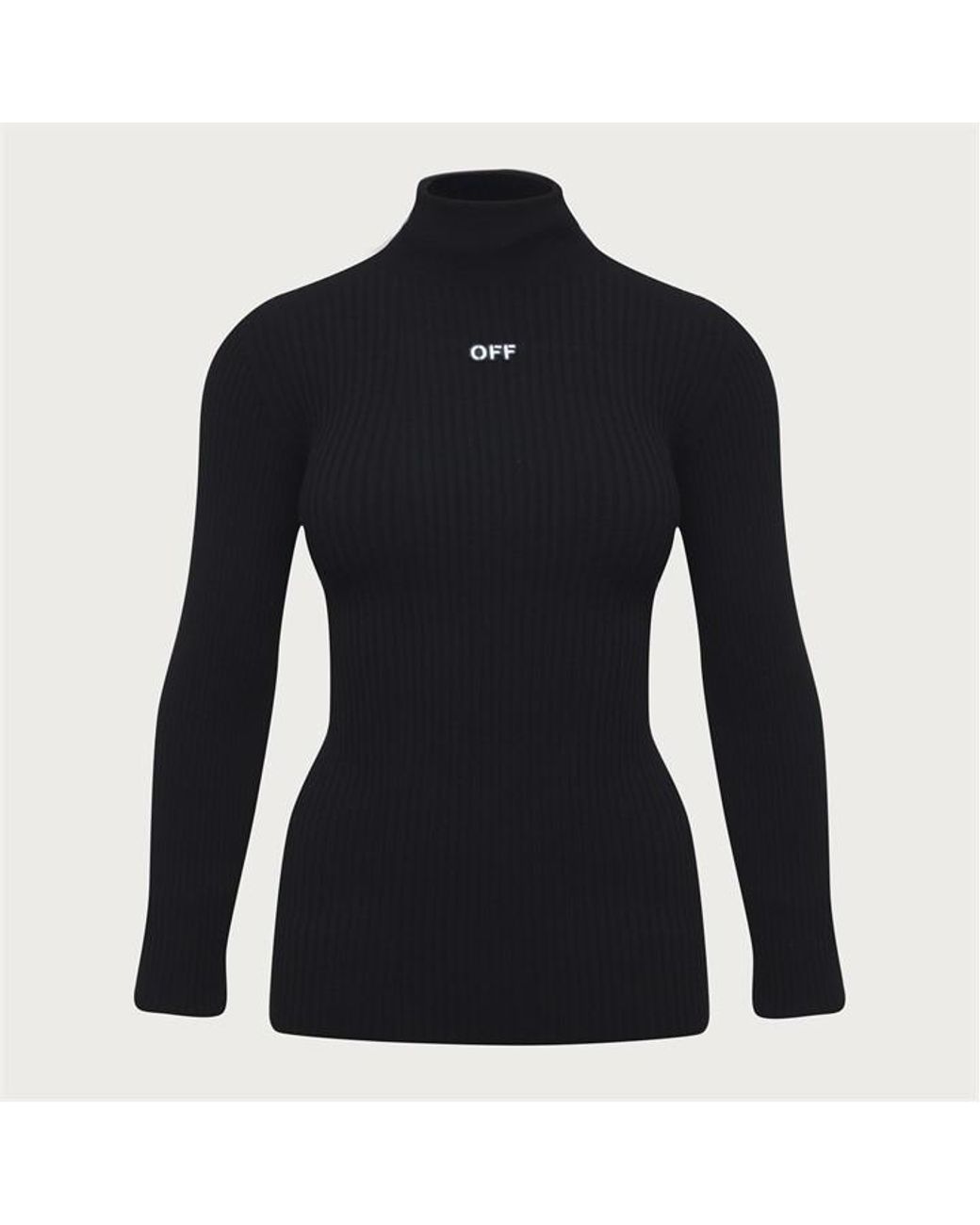Off-White c/o Virgil Abloh Black Knitted Crew Sweatshirt for men