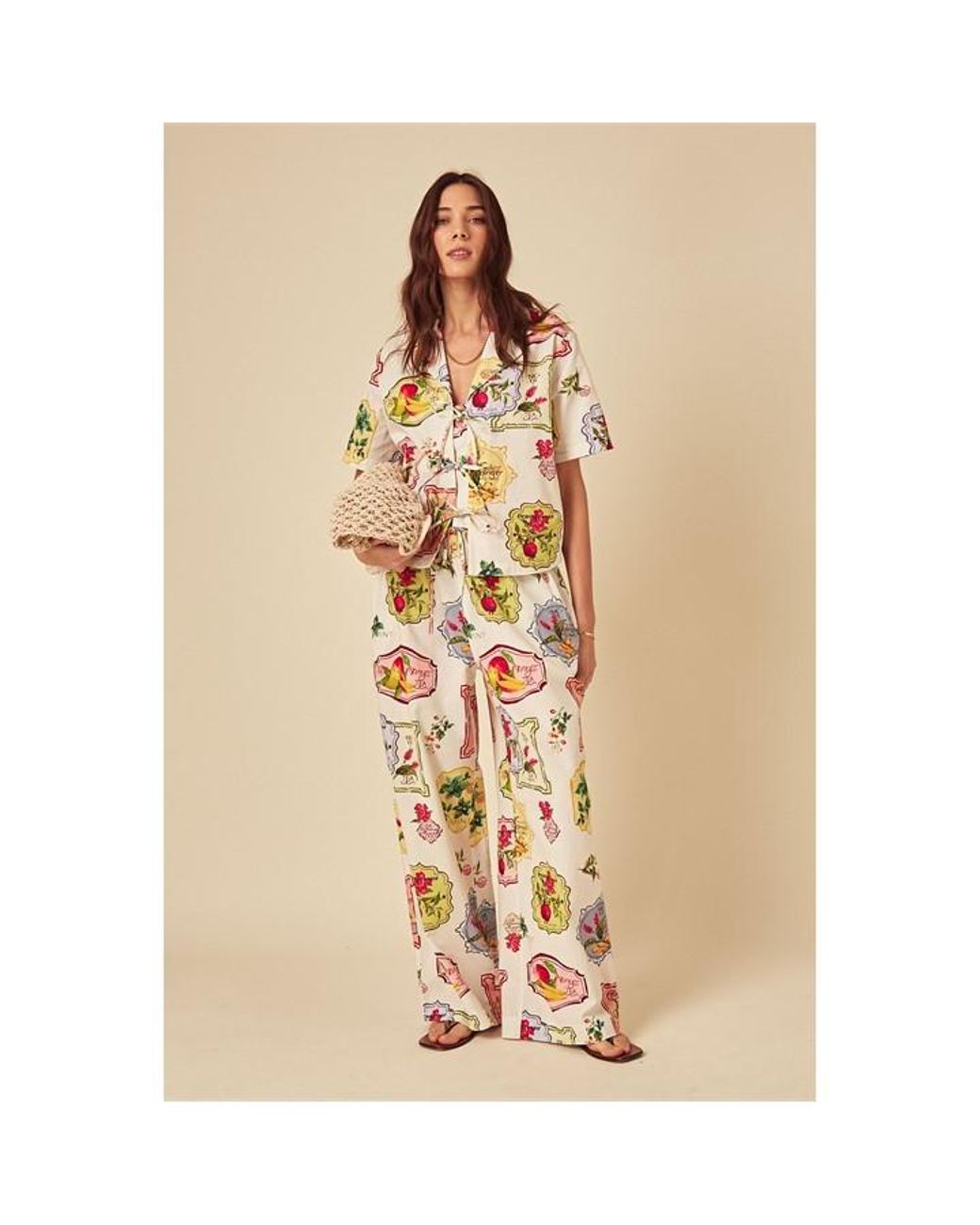 Nobody's Child Natural Shona High Rise Straight Leg Trouser