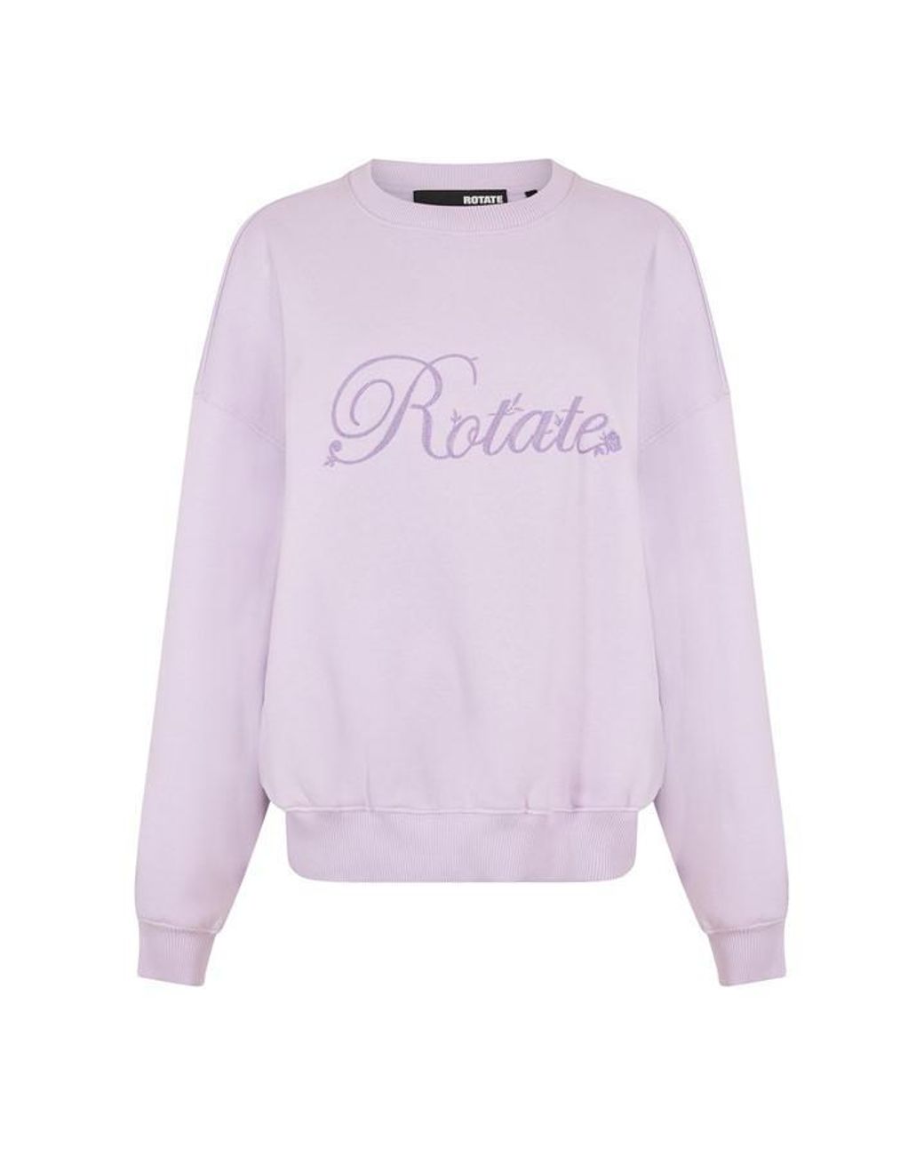 ROTATE SUNDAY Purple Heavy Crewneck Sweatshirt