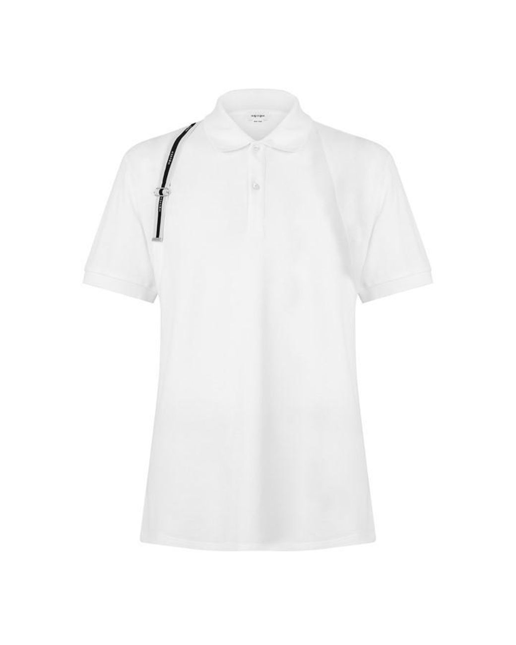 McQueen White Alex Harness Polo Sn64 for men