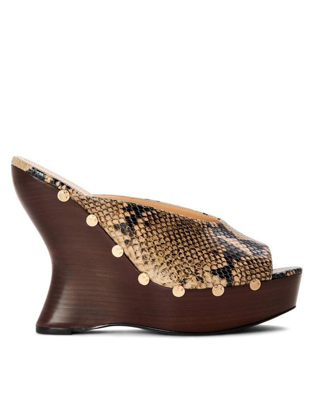 Magda Butrym Brown Wedge Mules