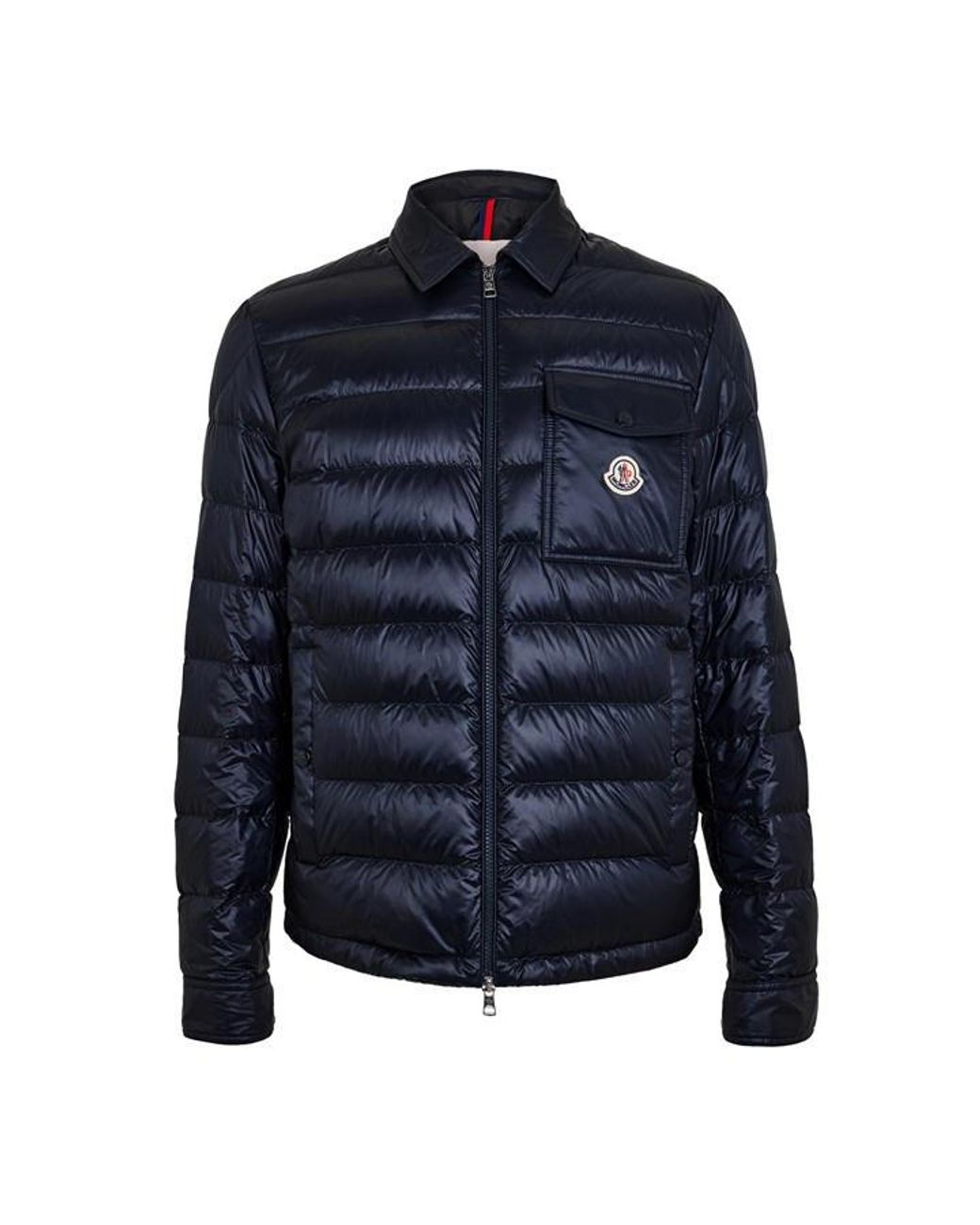 Moncler Blue Mour Medium Puffer Jacket for men
