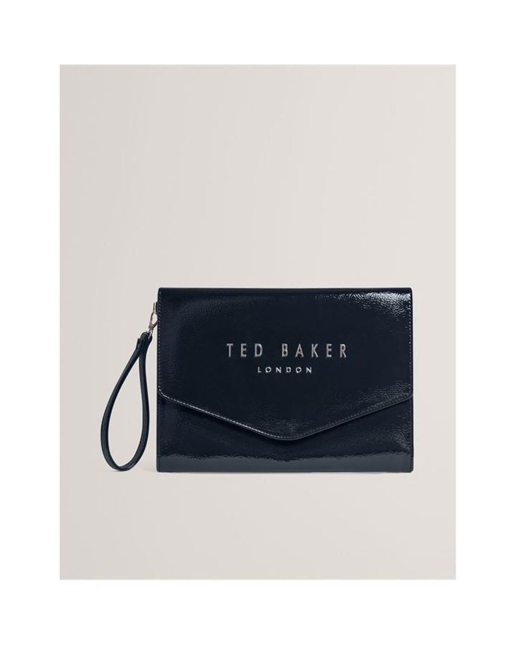 Ted Baker Blue Crinkle Pouch
