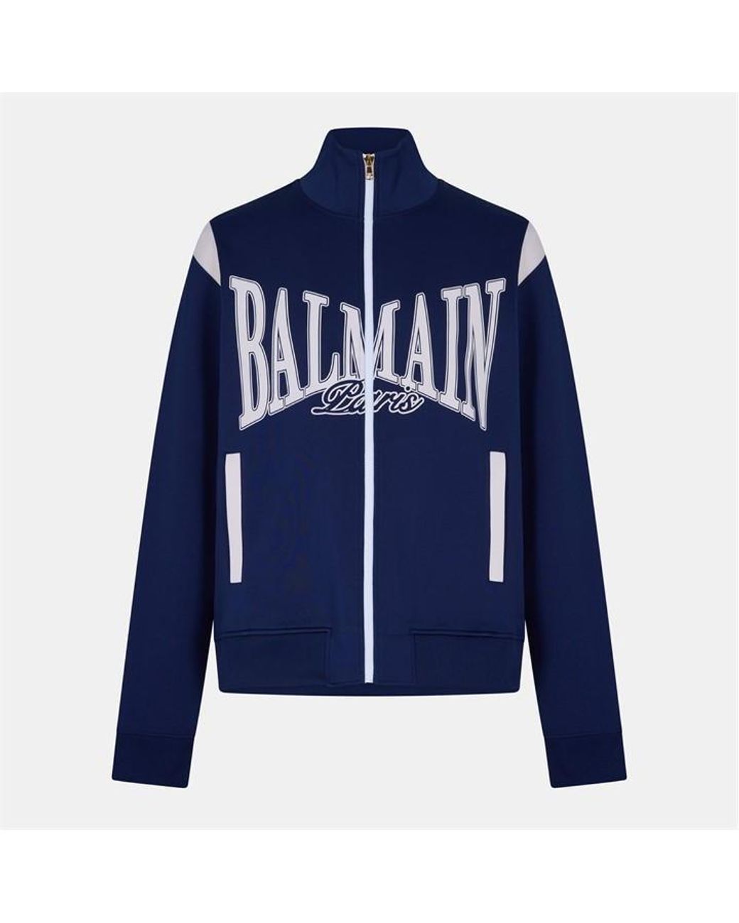 Balmain Blue College Tracksuit Top for men