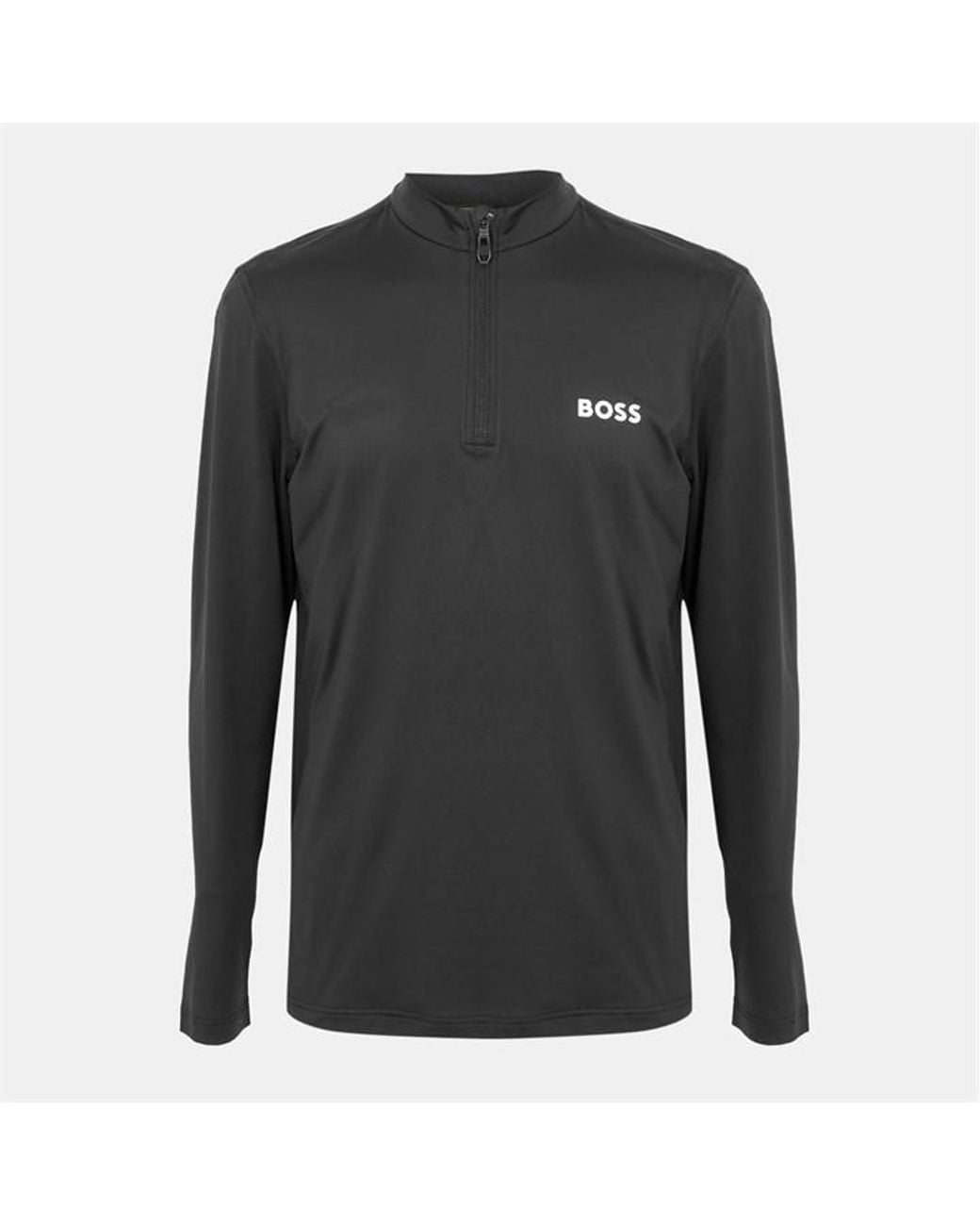 Boss Black 1/4 Zip Performance Tracksuit Top for men