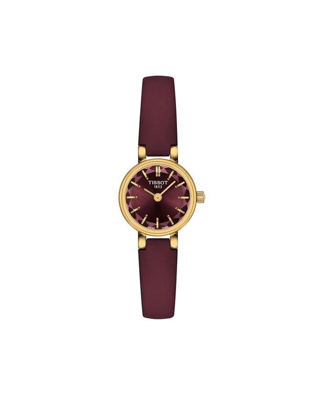 Tissot Red Lovely Strap Quartz Analogue Watch