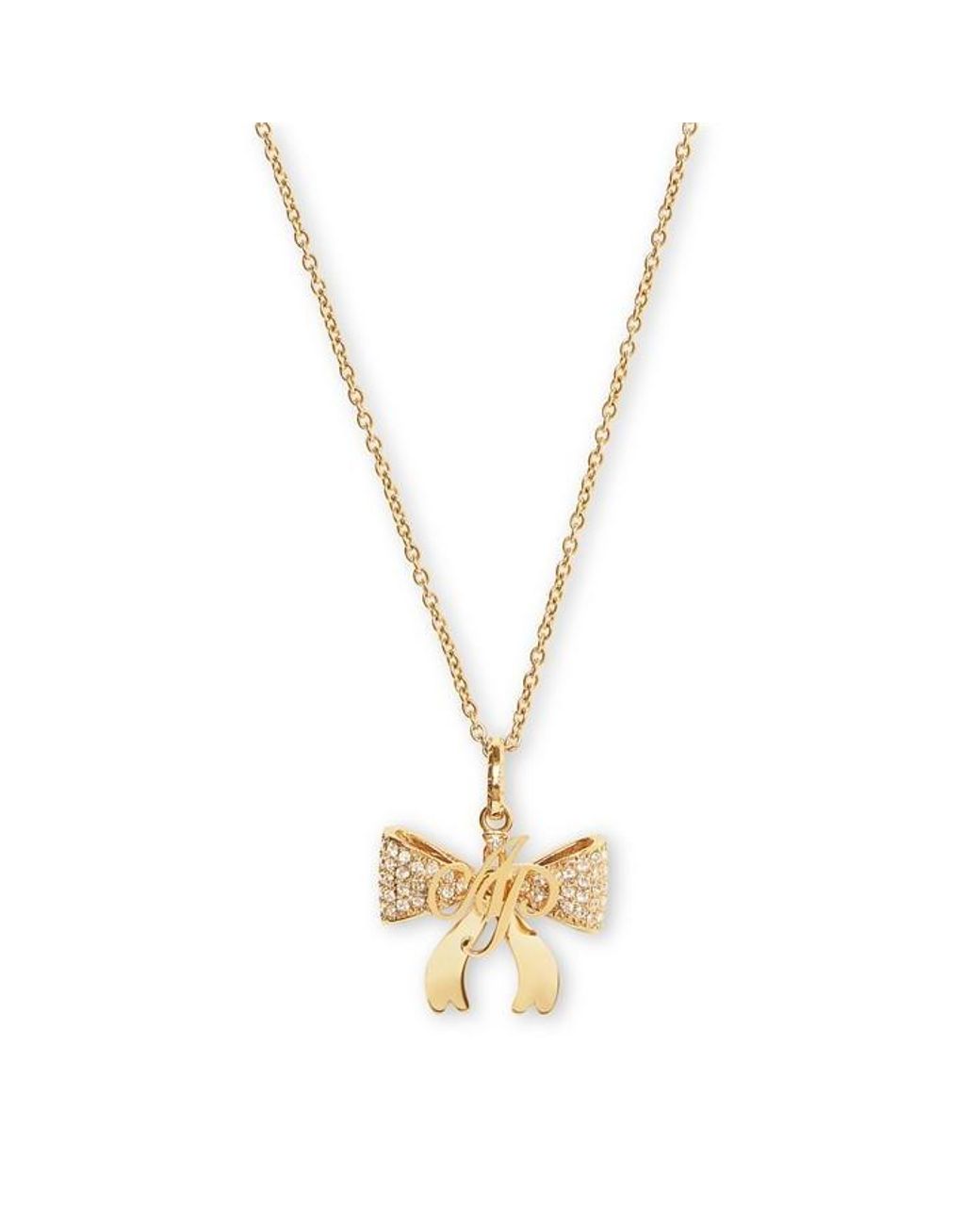 Agent Provocateur Metallic Brietta Bow Necklace