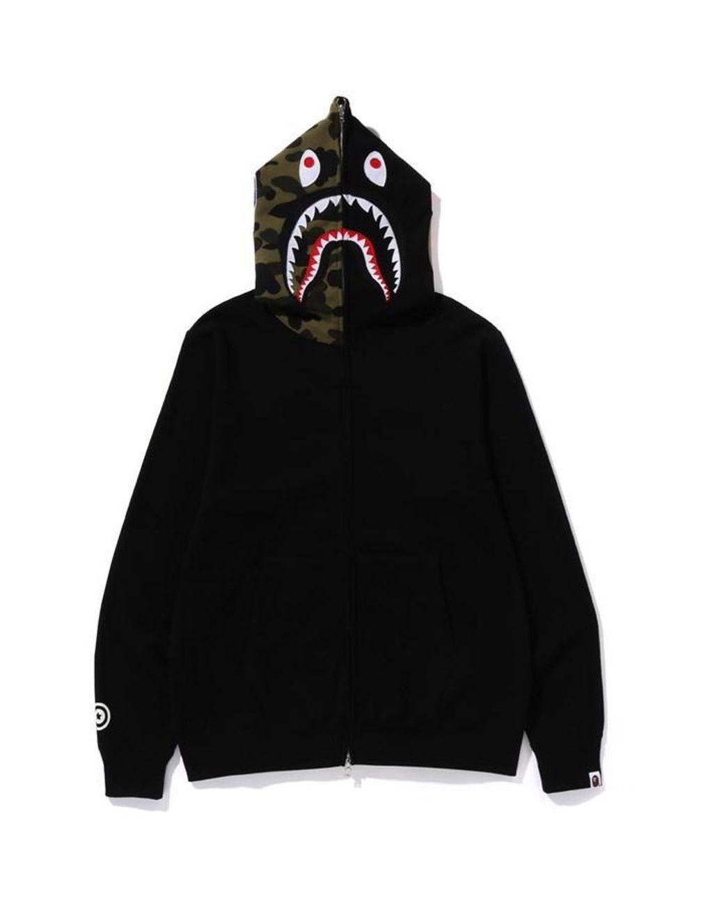 Bape shark clearance black and white