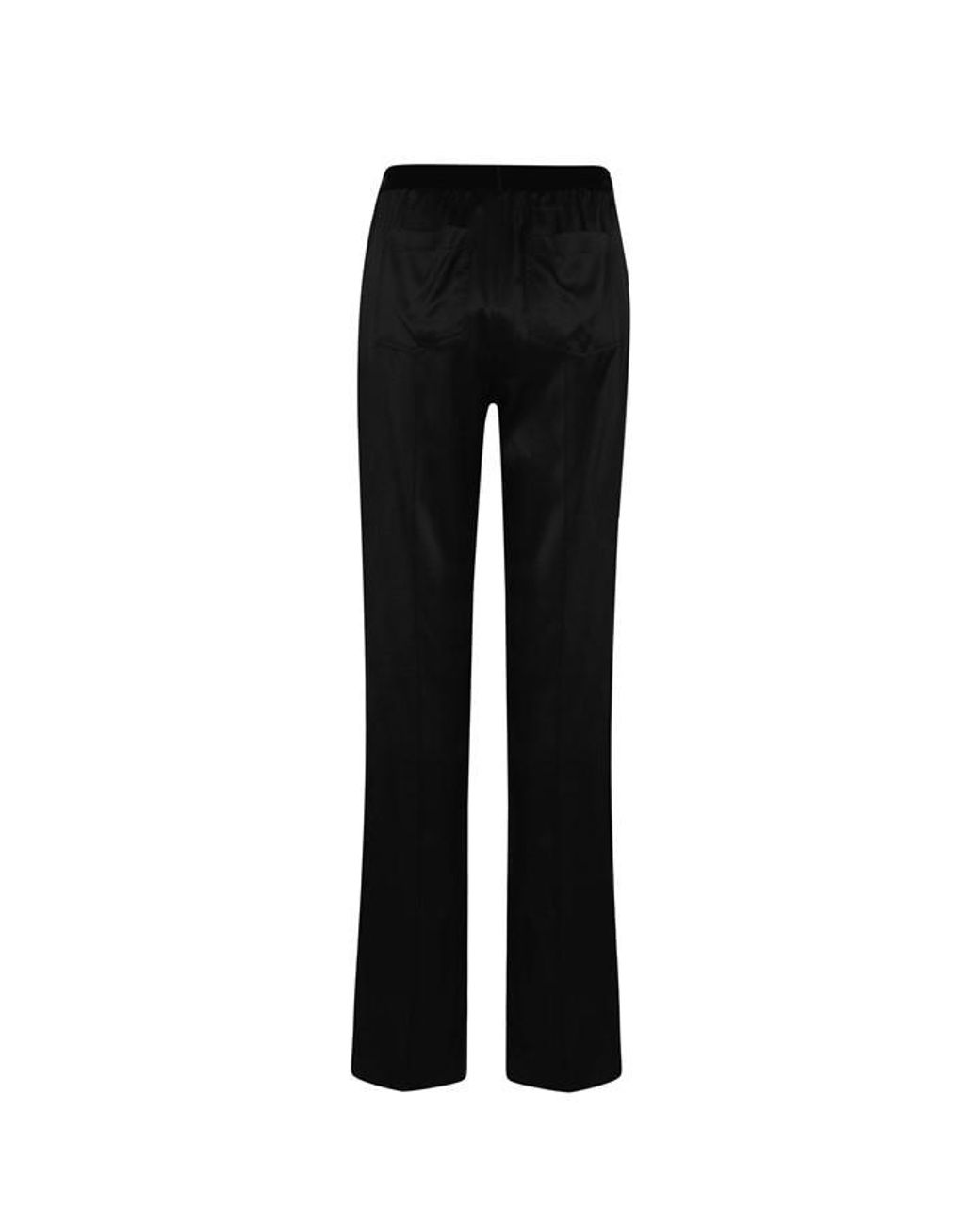Tom Ford Black Plain Silk Stretch Satin Pj Pants