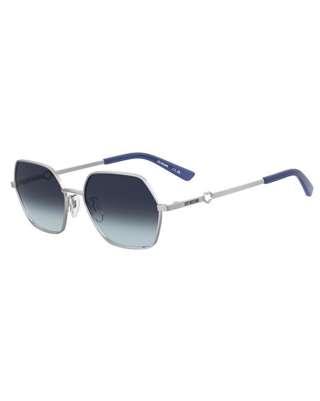 Moschino Blue Round Sunglasses