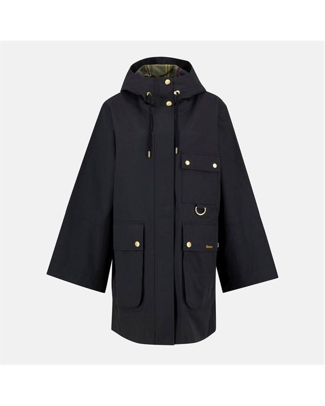 Barbour Blue Arla Waterproof Hooded Long Sleeve Rain Anorak
