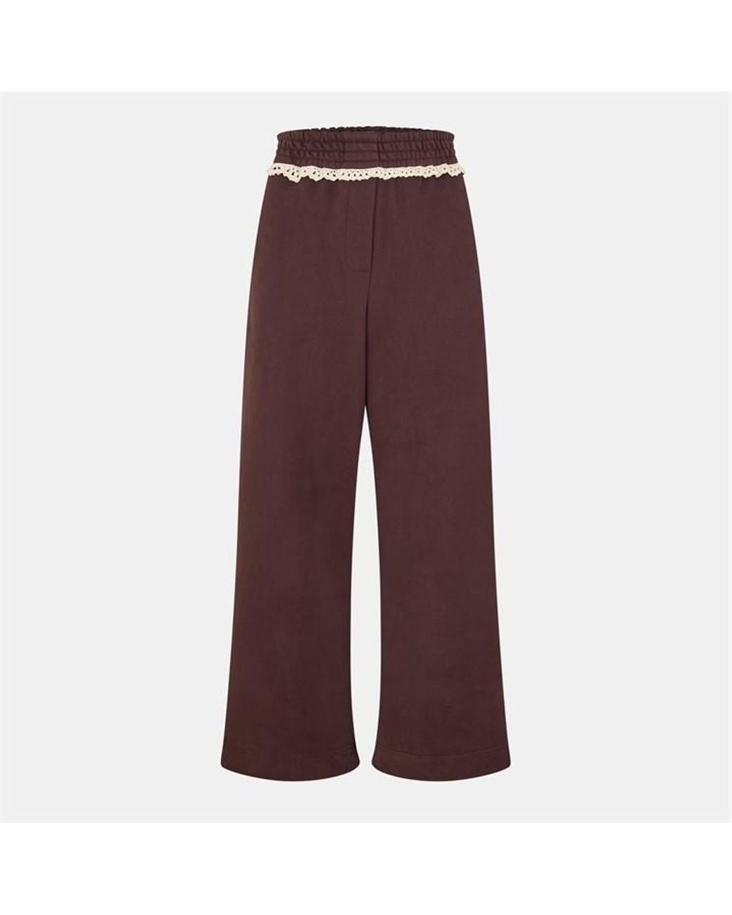 Magda Butrym Purple Open Hem Fleece Jogging Bottoms