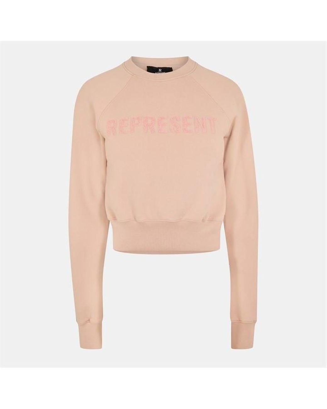 Represent Natural Rep Fly Cropped Sweatshirt