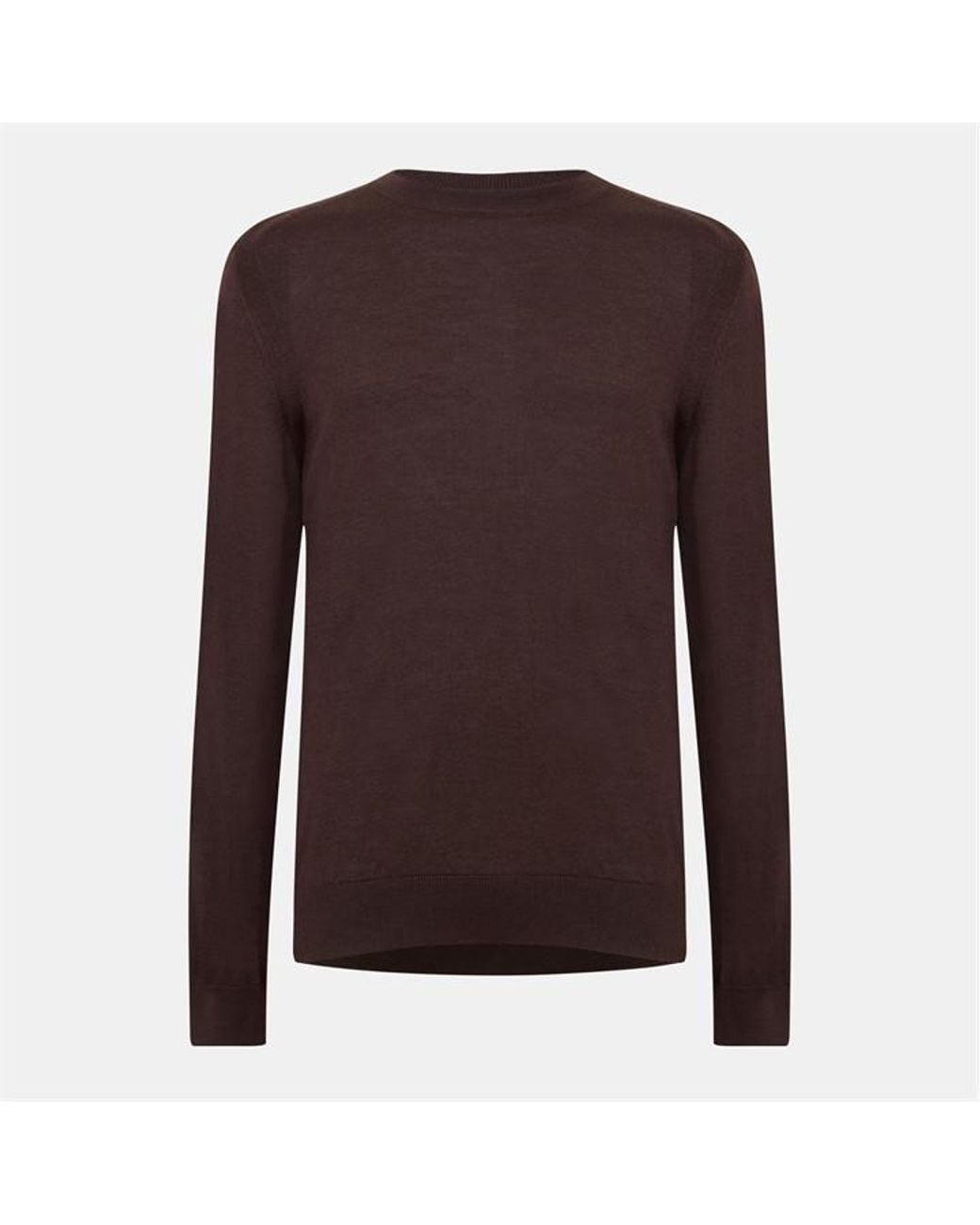 Boss Brown L Overo Crew Neck Jumper for men