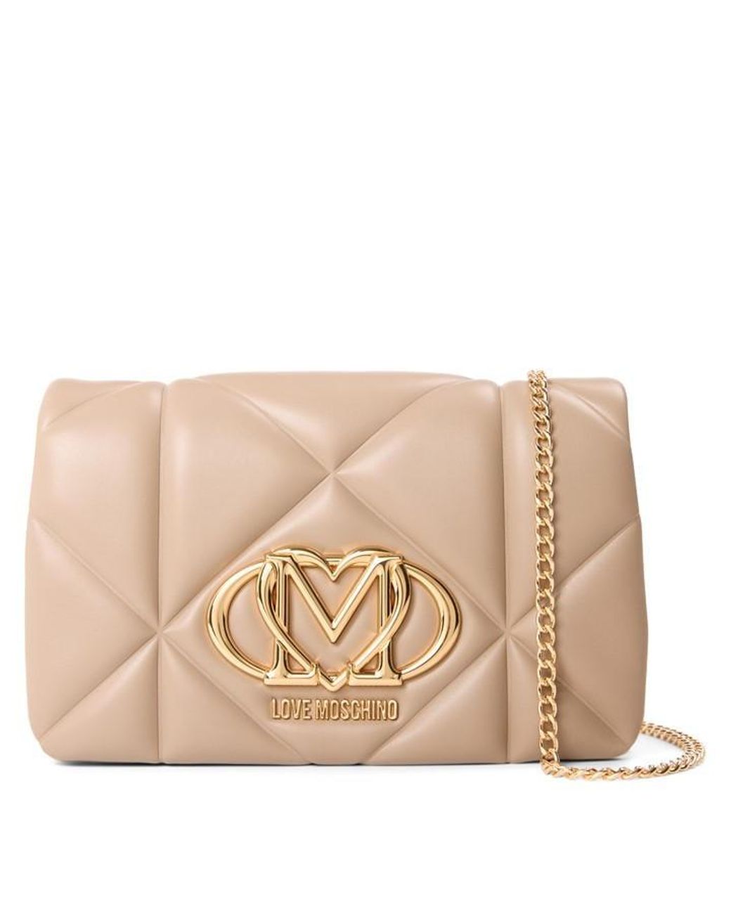 Love Moschino Brown Lm Quilted Cross Body Bags