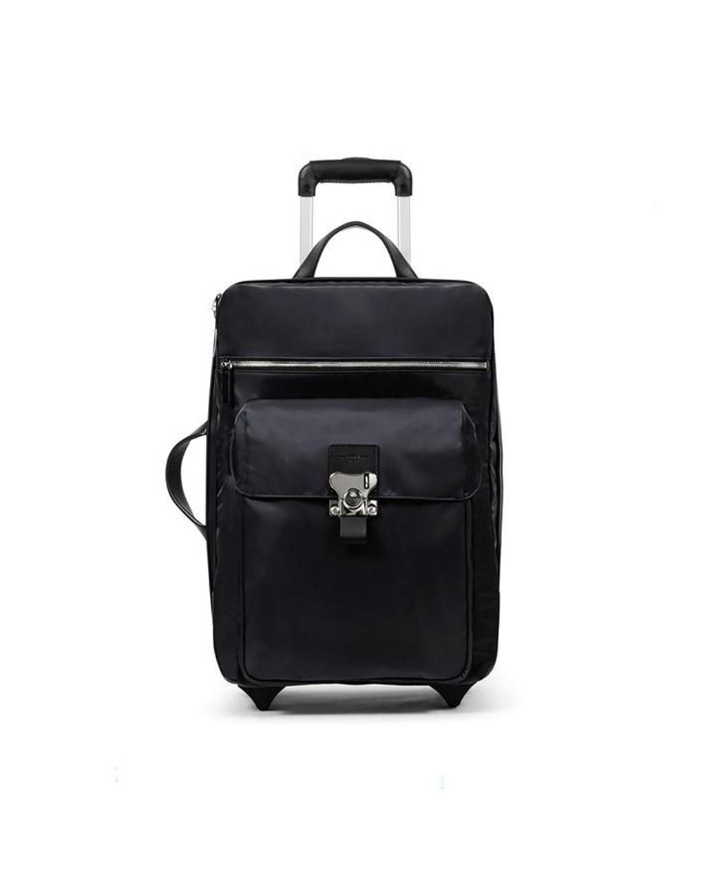 Fpm Black Adults Wheeled Duffle Soft Suitcase