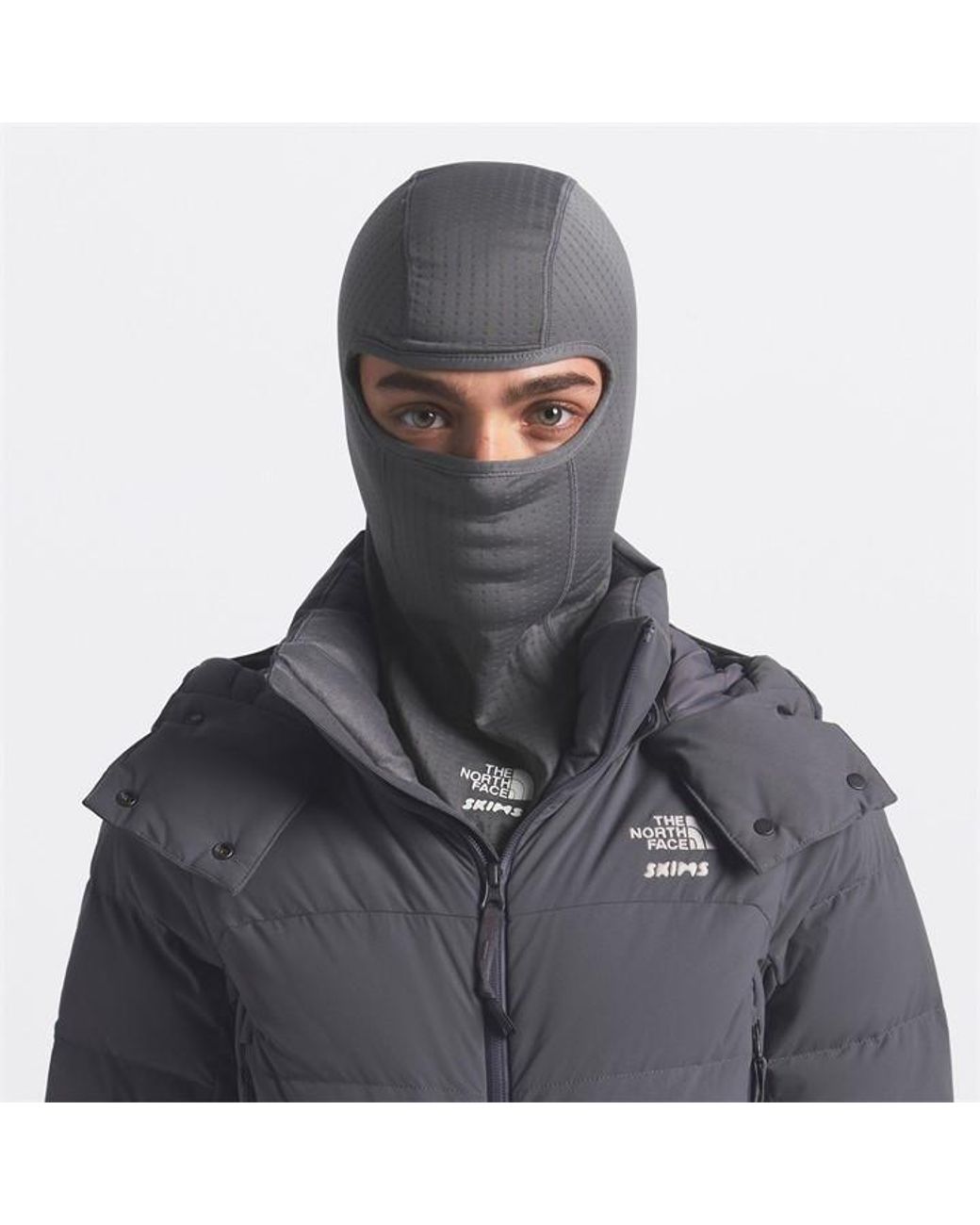 Skims Black Dotknit Balaclava