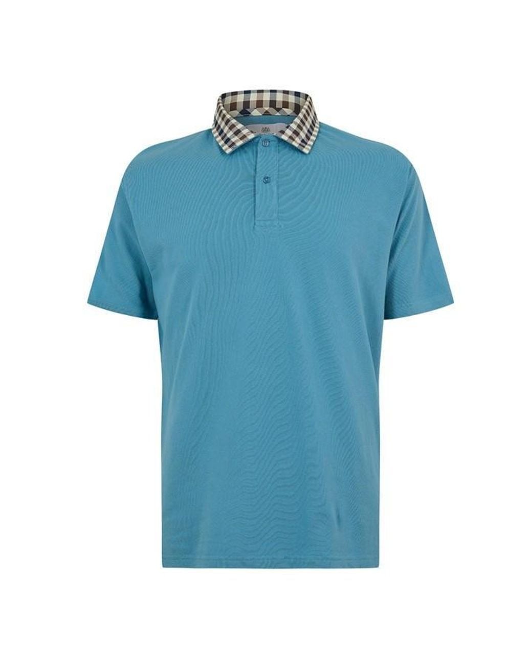 Aquascutum Blue Short Sleeve Polo Shirt