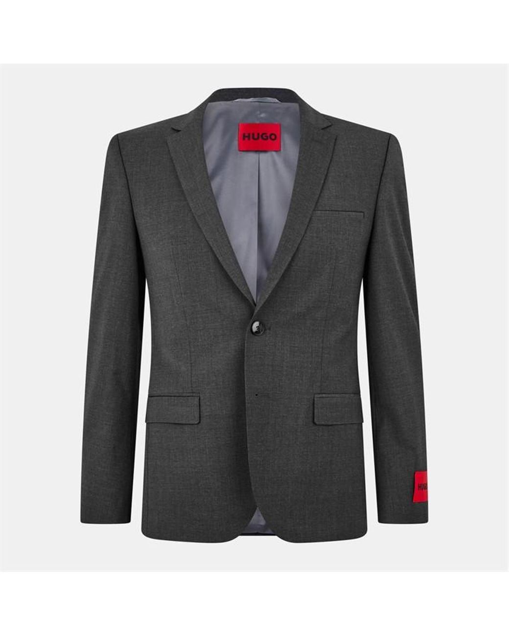 HUGO Gray Extra Slim Fit Blazer for men