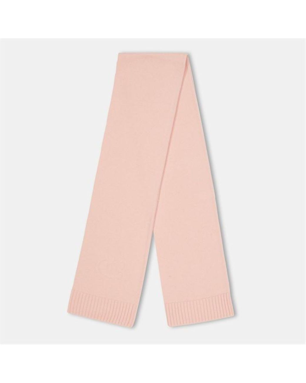 COACH Pink Embossed Knit Muffler