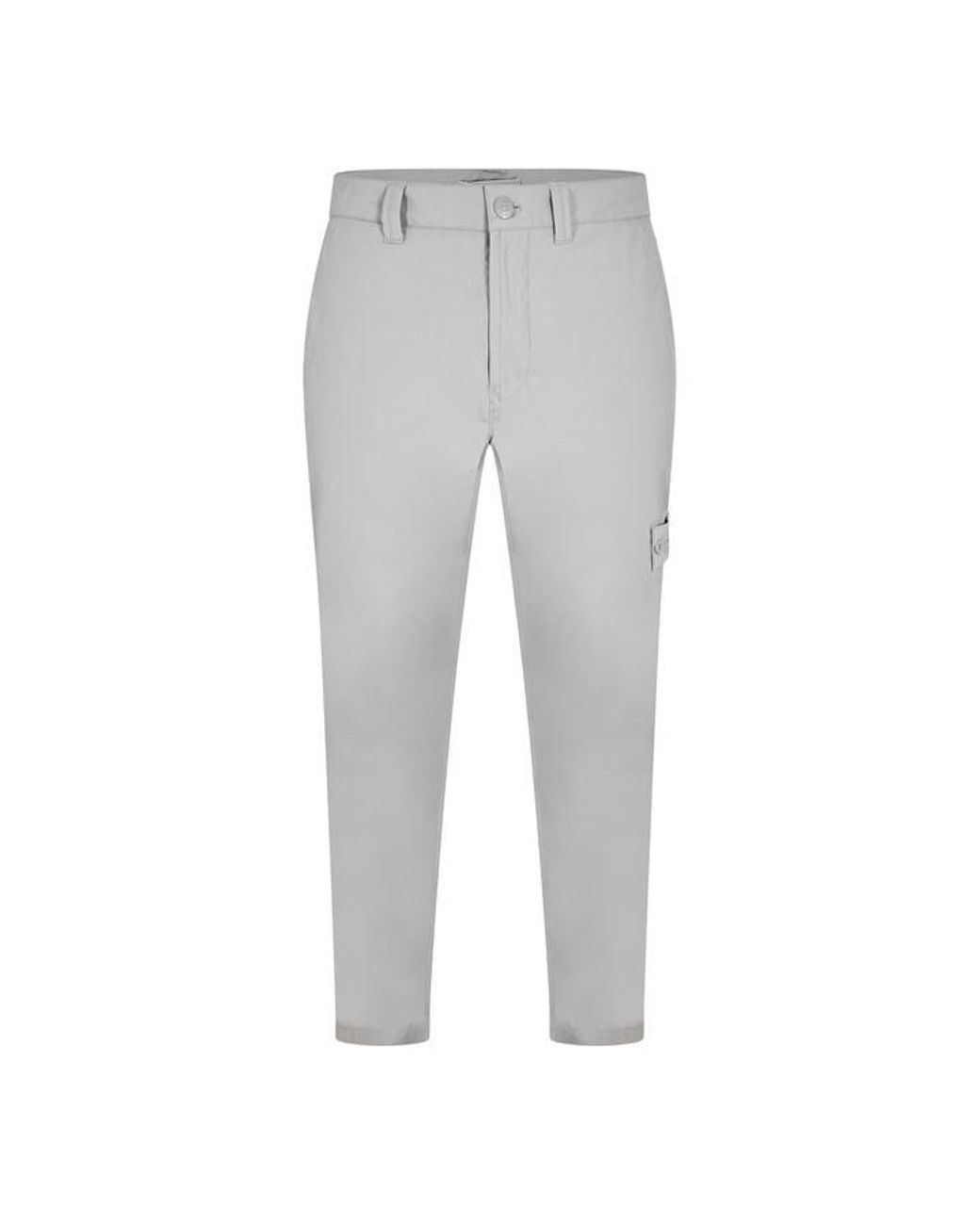 Stone Island Ghost Gray Ghost All-Weather Cargo Trousers for men