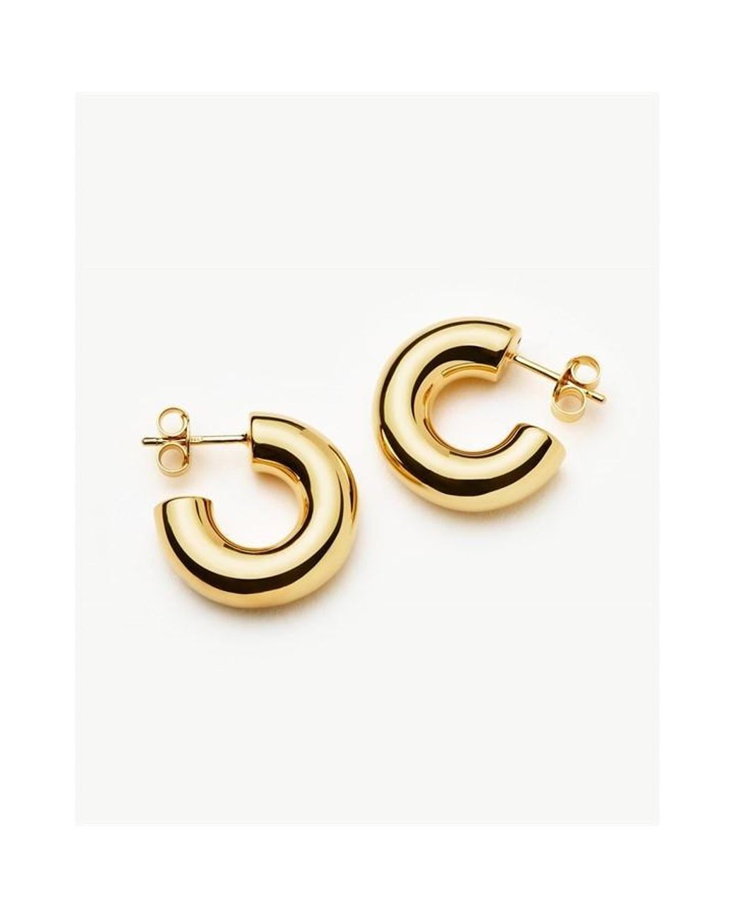Missoma Natural Chunky Hoop Earrings