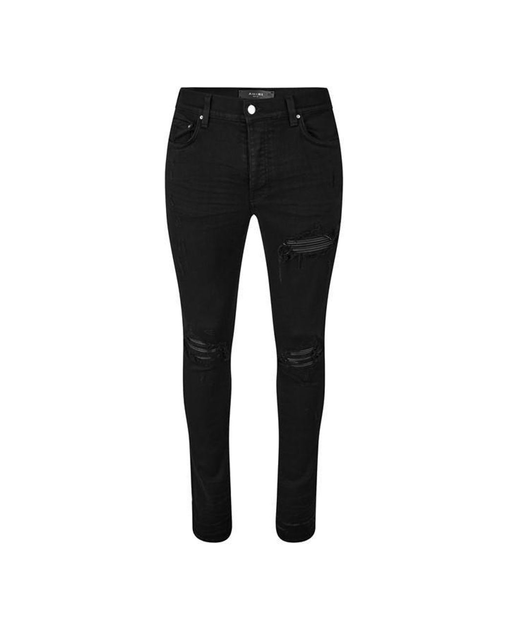 Amiri Black Mx-1 Distressed Jeans for men