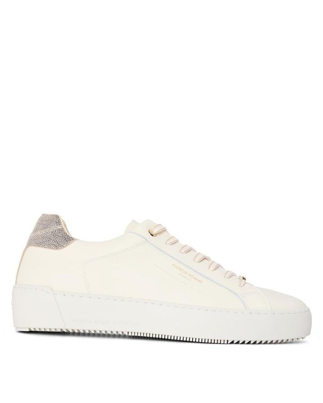 Android Homme White Zuma Low-Top Trainers for men