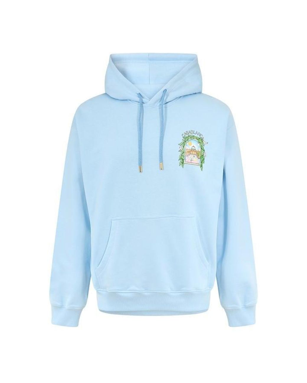 Casablanca Blue Larche Logo Over The Head Hoodie for men