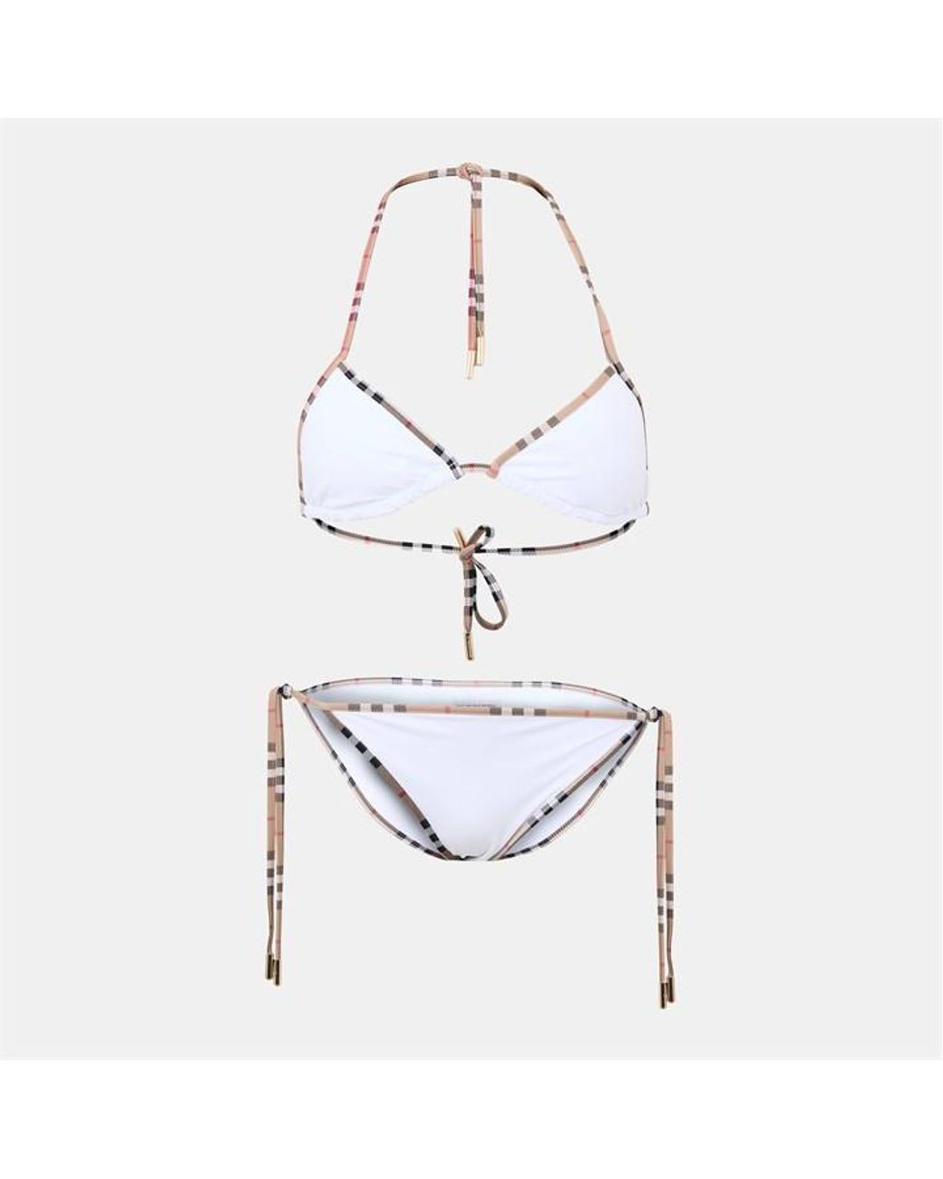 Burberry White Burb Mata R Bikini Set