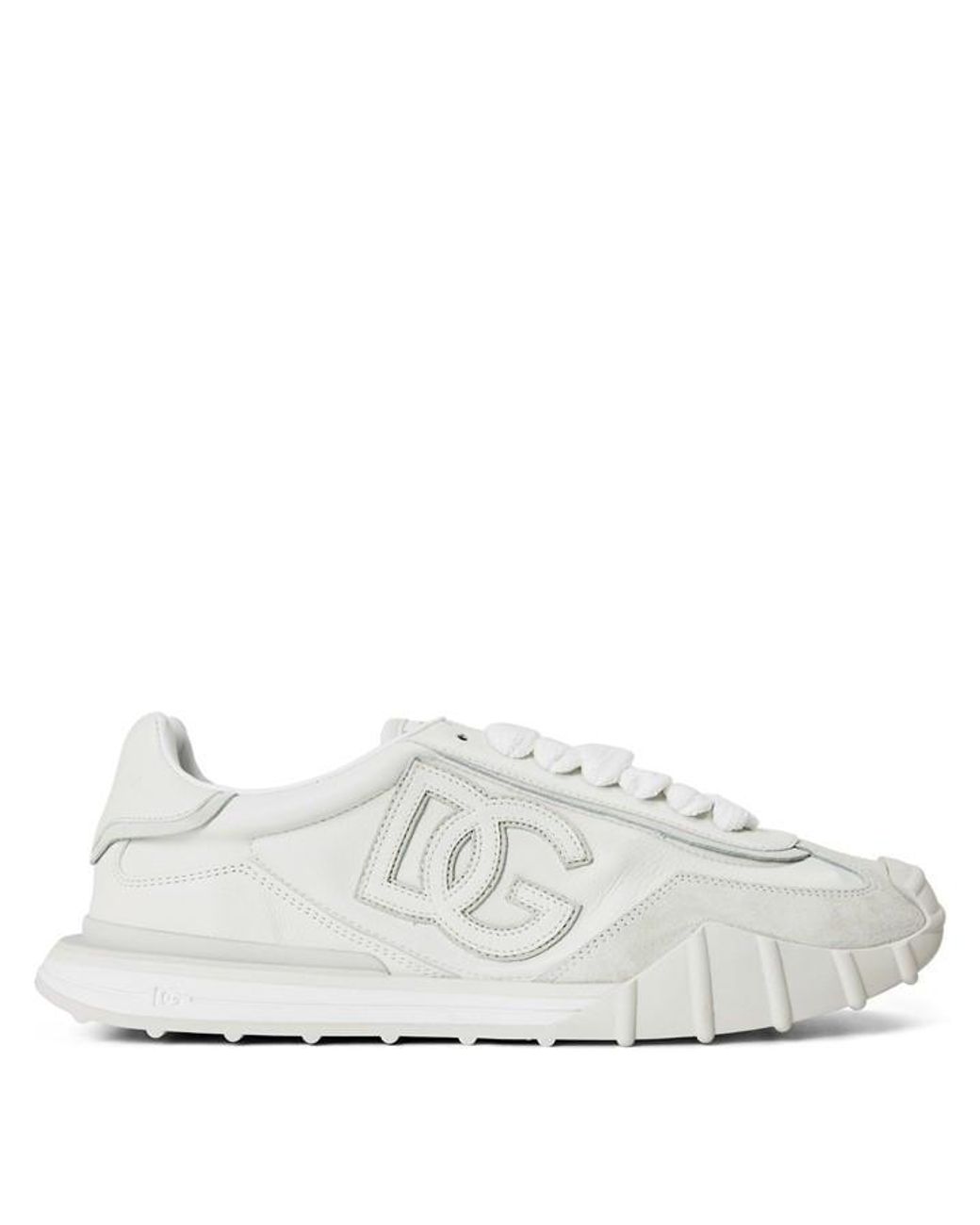 Dolce & Gabbana White Dg Athletic Leather Sn63 for men