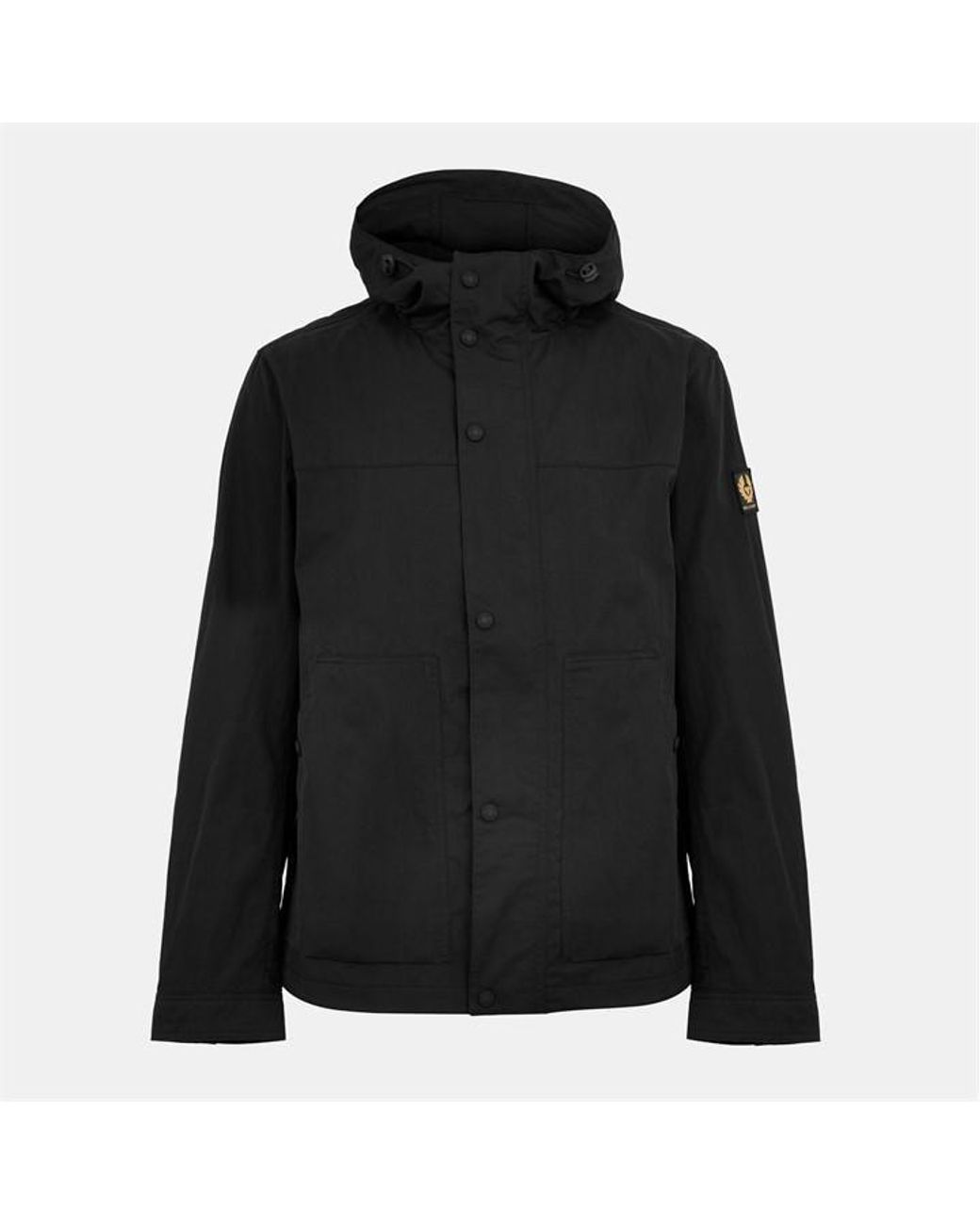 Belstaff Gray Water-Resistant Lightweight Rain Anorak for men