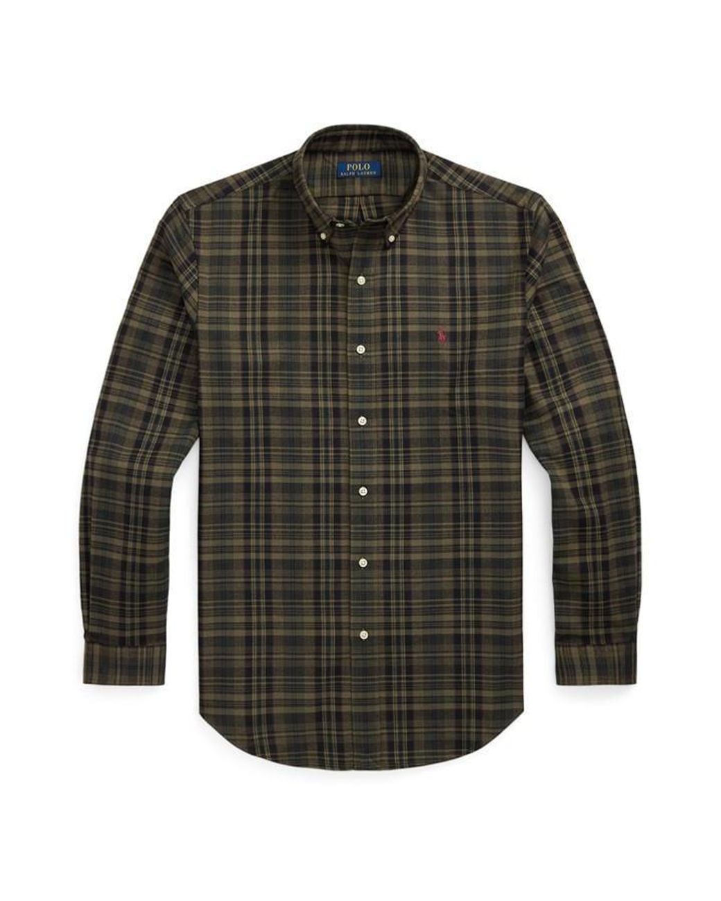 Polo Ralph Lauren Black Check Twill Long Sleeve Shirt for men