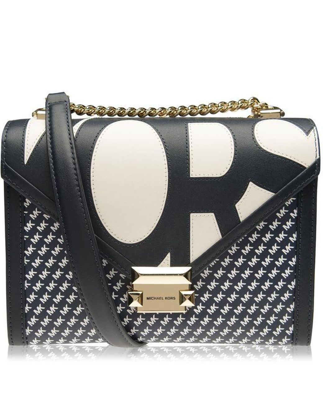 MICHAEL Michael Kors Whitney Large Graphic Logo Shoulder Bag Lyst