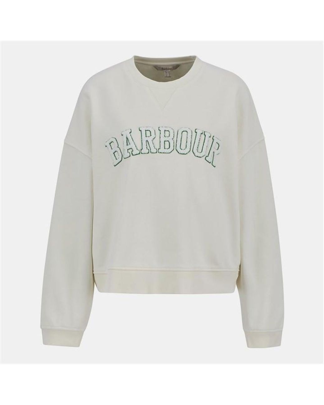 Barbour Gray Silverdale Crew-Neck Relaxed Fit Sweatshirt