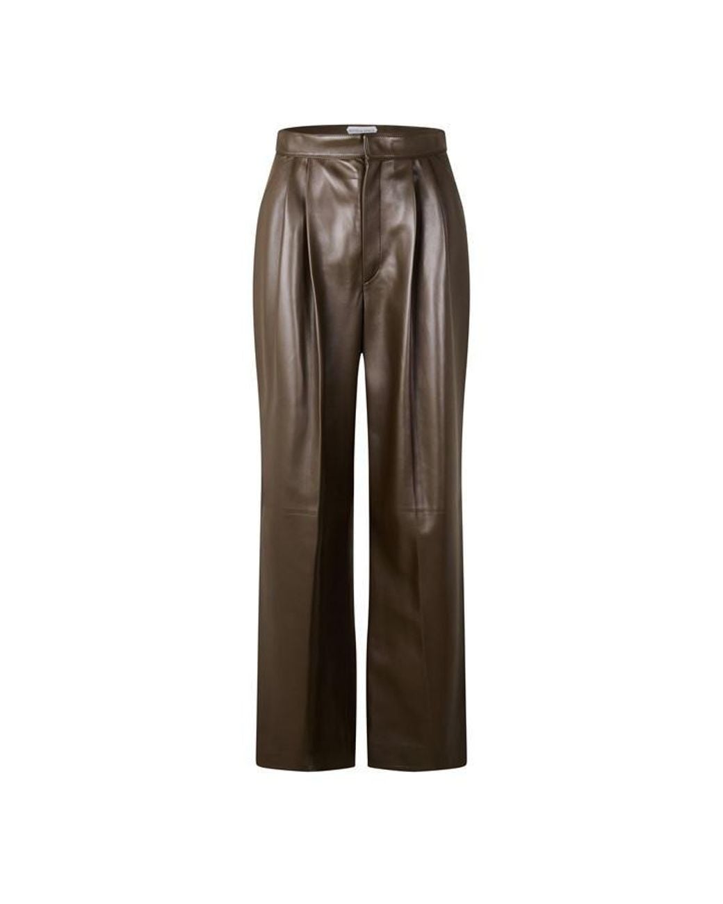 Bottega Veneta Brown Bv Leather Trousers Ld63