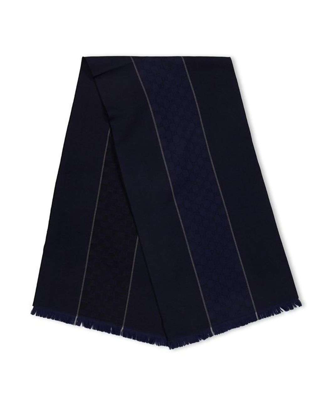 Gucci Blue Silk Scarf for men