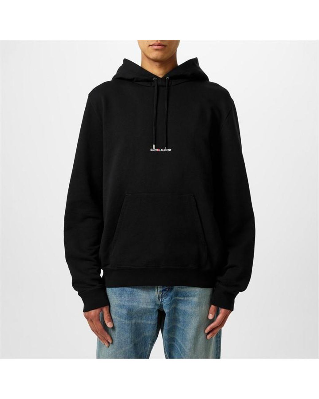 Saint Laurent Classic Rive Gauche Hoodie in Black for Men Lyst UK