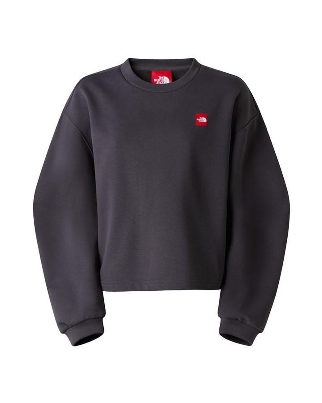 The North Face Gray Redbox Relaxed Fit Crew Sweatshirt