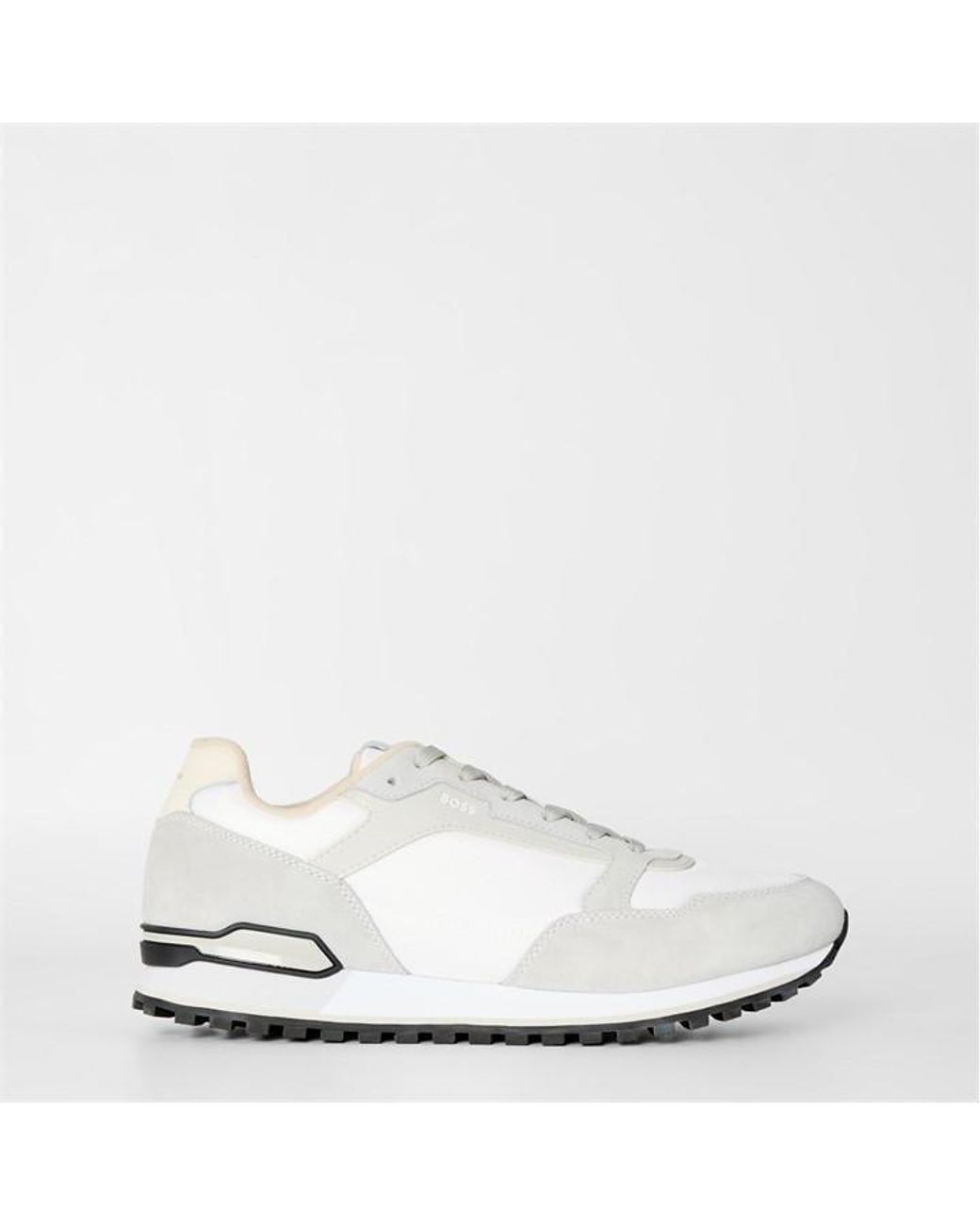 Boss White Parkour Running Trainers Dynamic Perfomance Design for men