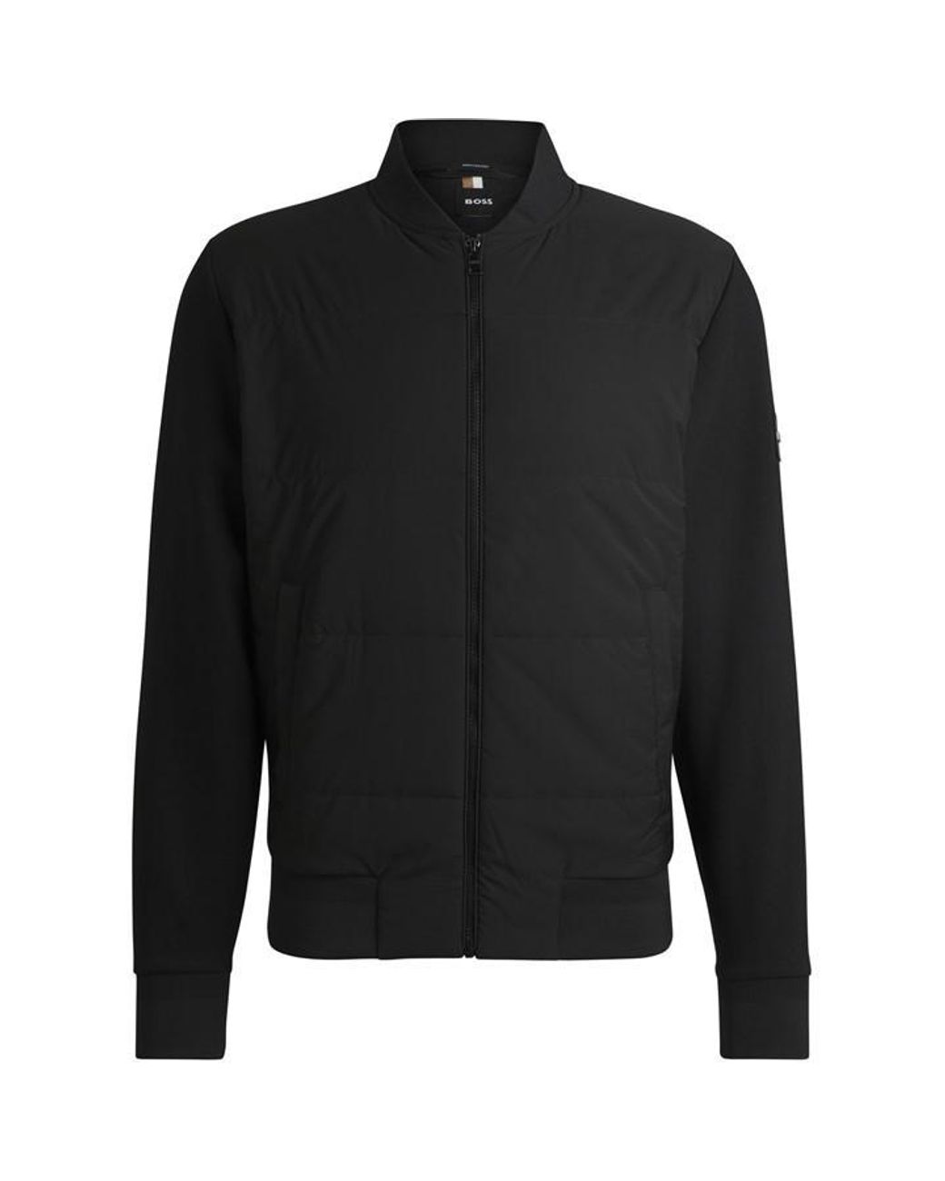 Boss Black Hbb Skiles100 Full Zipped Sweatshirt, Padded Front, Pockets for men