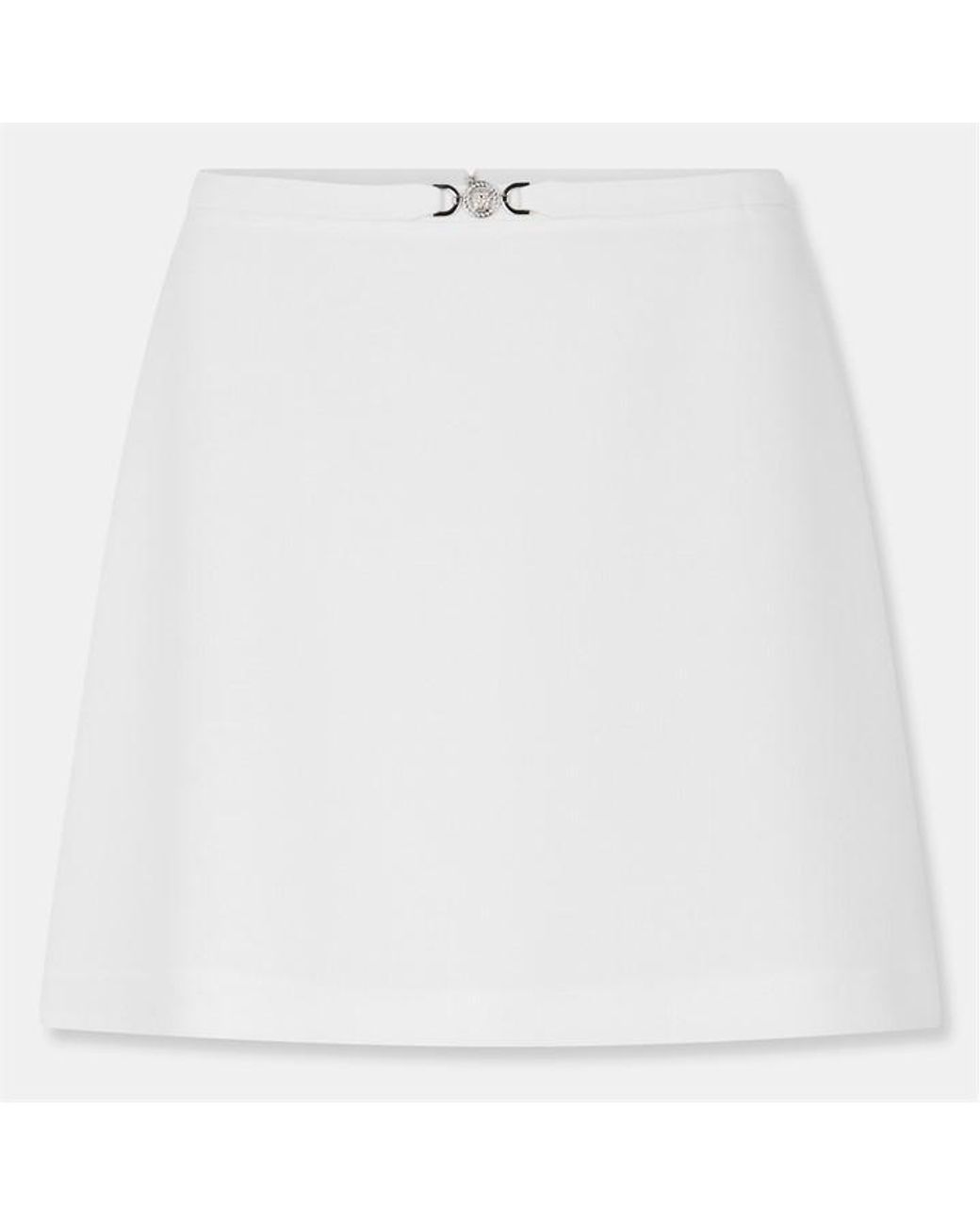 Versace White Midi Skirt