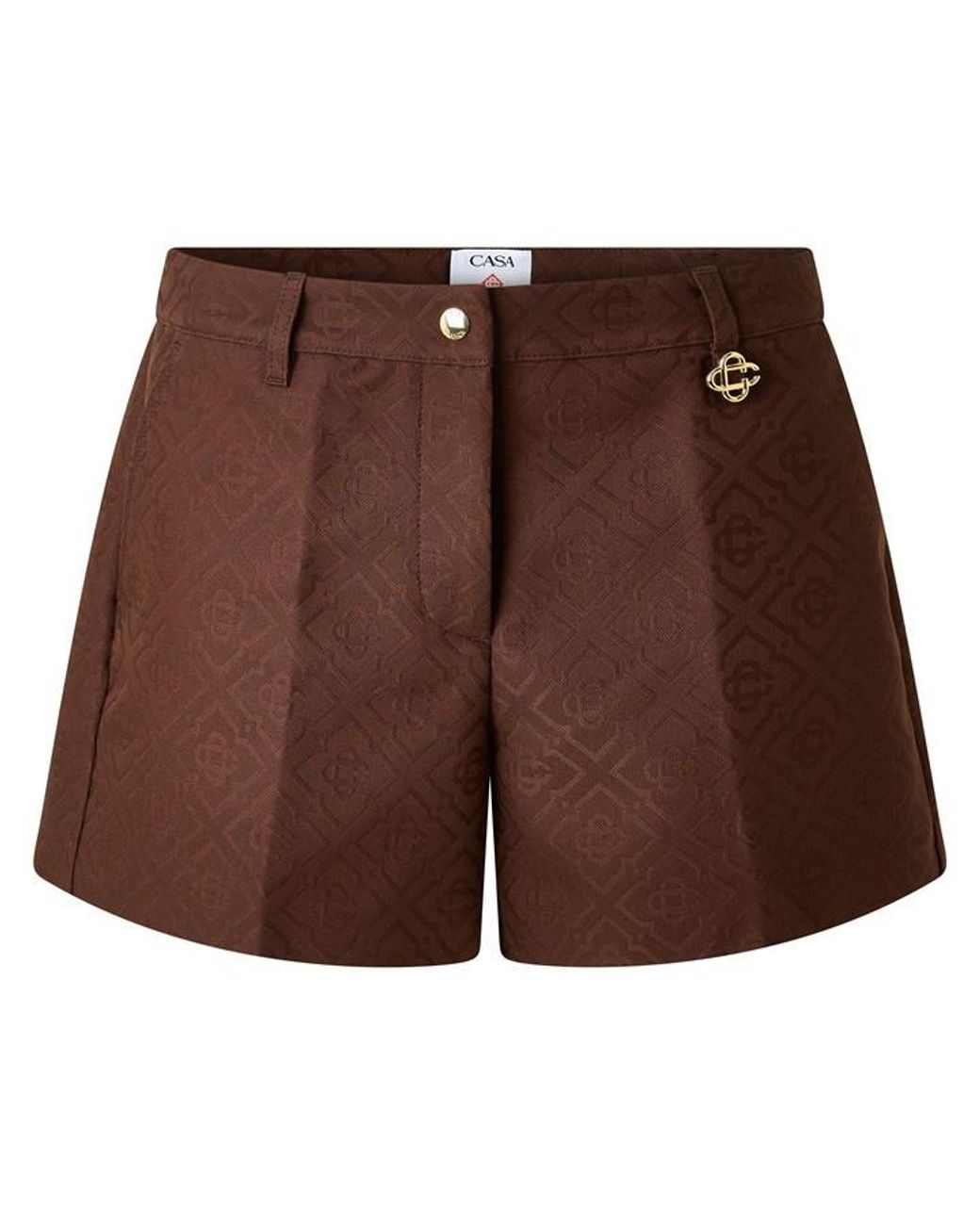 Casablanca Brown Casa Mono Shorts Ld63