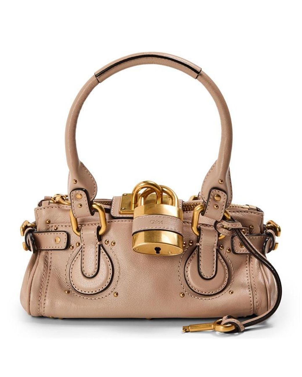 Chloé Brown Small Paddington Top Handle Bag