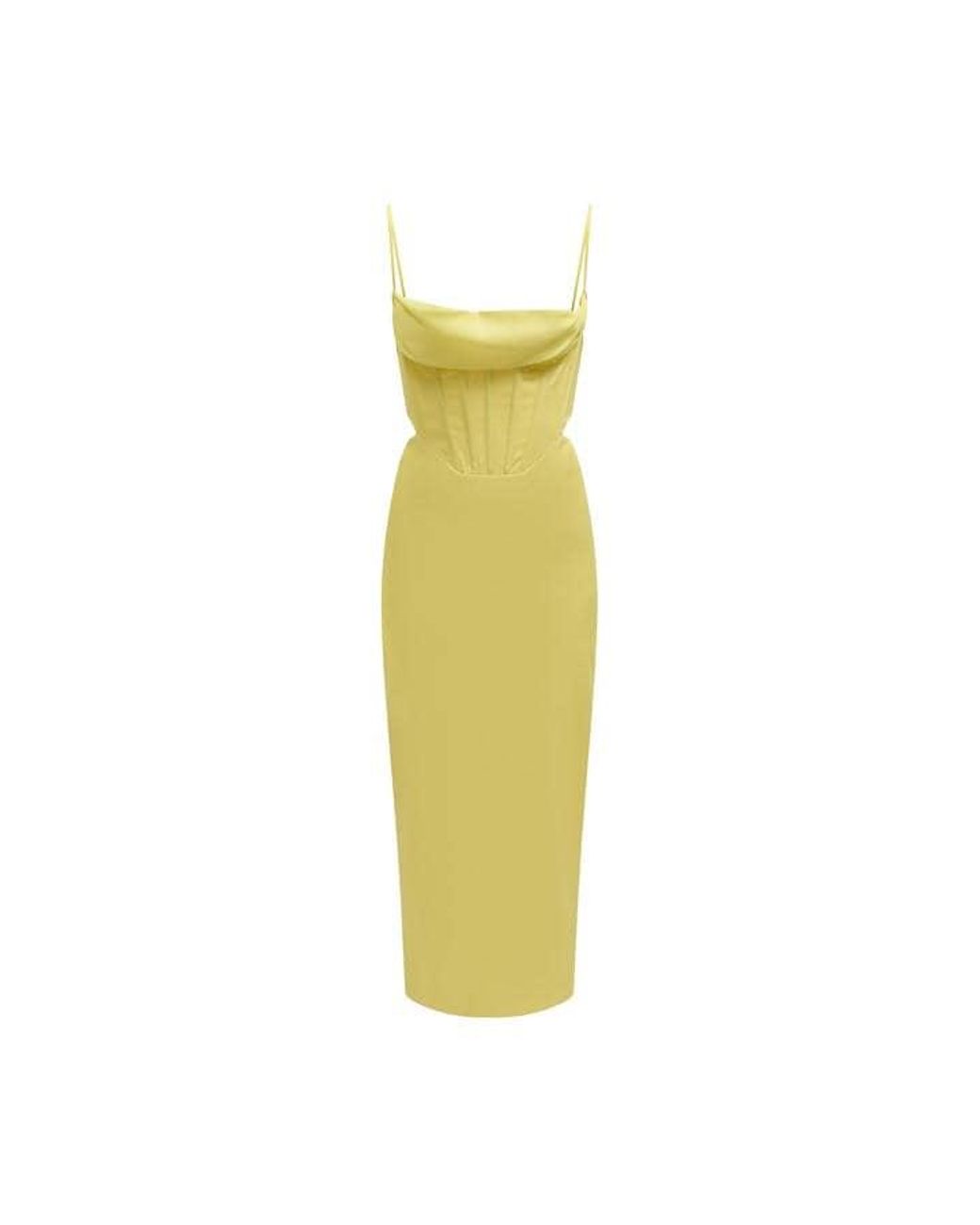 Bardot Yellow Martini Bodycon Dress