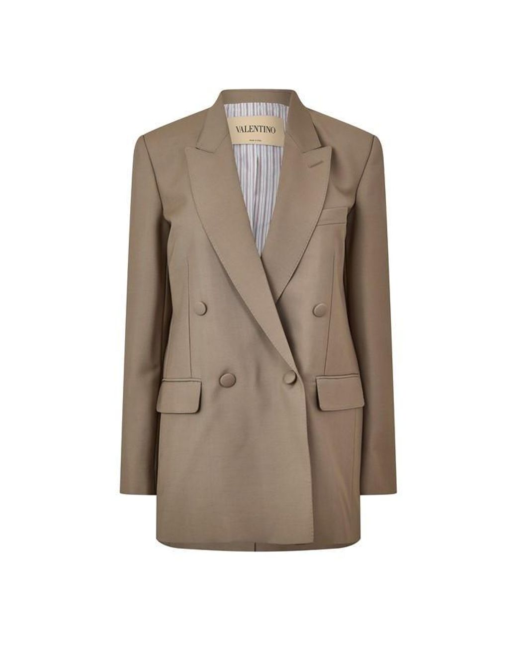 Valentino Brown Val Mohair Blazer Ld63