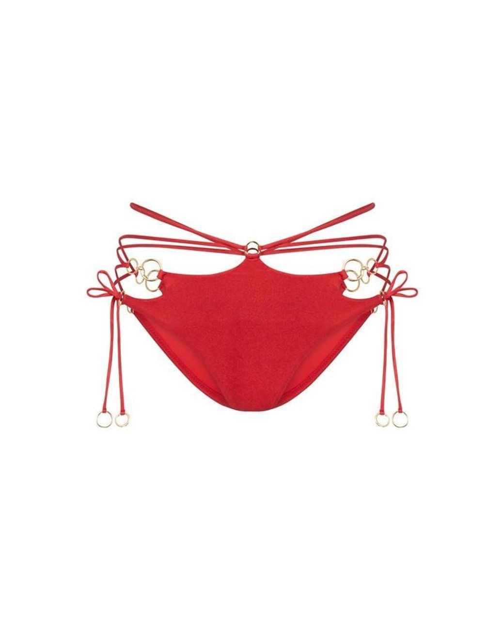 Agent Provocateur Red Davine Bikini Bottoms