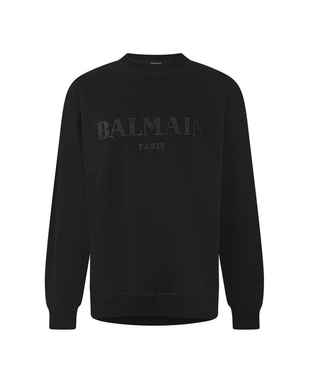 Balmain Black Lg Sweat Sn64 for men